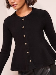 Friends Like These Black Peplum Cardigan - Image 2 of 5