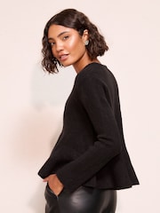 Friends Like These Black Peplum Cardigan - Image 5 of 5