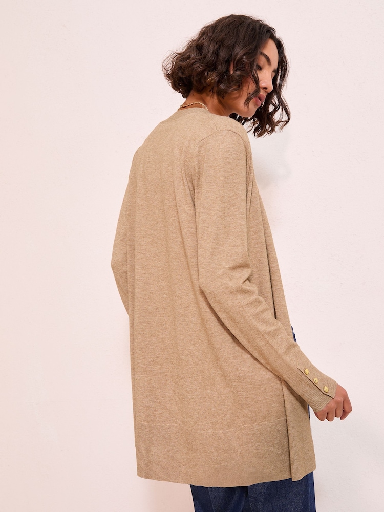 Friends Like These Brown Longline Cardigan - Image 5 of 5