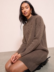 Neutro - Friends Like These Honeycomb Detail Mini Dress - Imagem 3 de 5