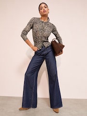 Friends Like These Brown Dome Button Cardigan - Image 3 of 4