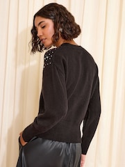 Friends Like These Black Scatter Hotfix Jumper - Image 4 of 4