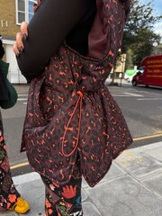Never Fully Dressed Burgundy Leopard Padded Gilet - Image 2 of 5