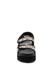 Rocket Dog Animal Print Balmy Dexter Leopard 100% Cotton Sandals - Image 5 of 7