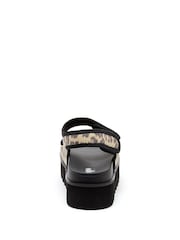 Rocket Dog Animal Print Balmy Dexter Leopard 100% Cotton Sandals - Image 6 of 7
