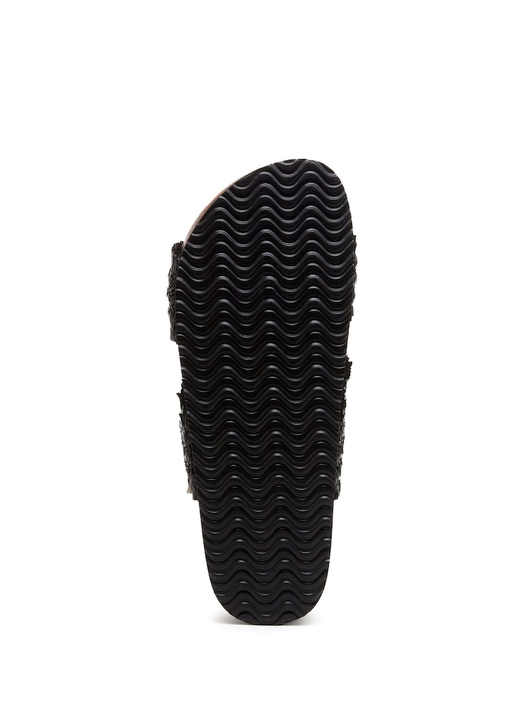 Rocket Dog Aruba Raffia Straps Black Sandals - Image 6 of 6