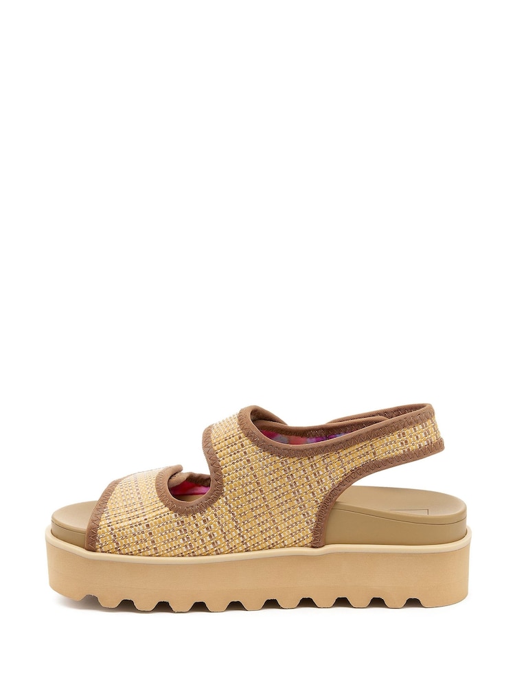Rocket Dog Natural Balmy Park Raffia Sandals - Image 2 of 7