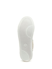 Rocket Dog Natural Leopard Print Cheery Blocked PU Suede/Leon Trainers - Image 6 of 7