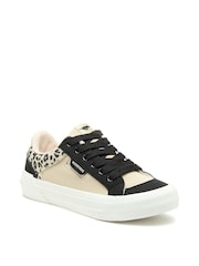 Rocket Dog Natural Leopard Print Cheery Blocked PU Suede/Leon Trainers - Image 7 of 7