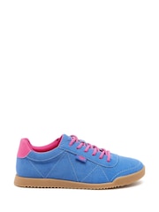 Rocket Dog Blue Bertie Pella Fabric Trainers - Image 1 of 7