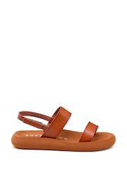 Rocket Dog Sunshine Unlined Burnished PU Brown Sandals - Image 1 of 7