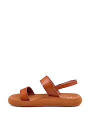 Rocket Dog Sunshine Unlined Burnished PU Brown Sandals - Image 5 of 7