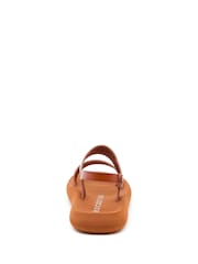 Rocket Dog Sunshine Unlined Burnished PU Brown Sandals - Image 6 of 7