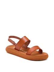 Rocket Dog Sunshine Unlined Burnished PU Brown Sandals - Image 7 of 7