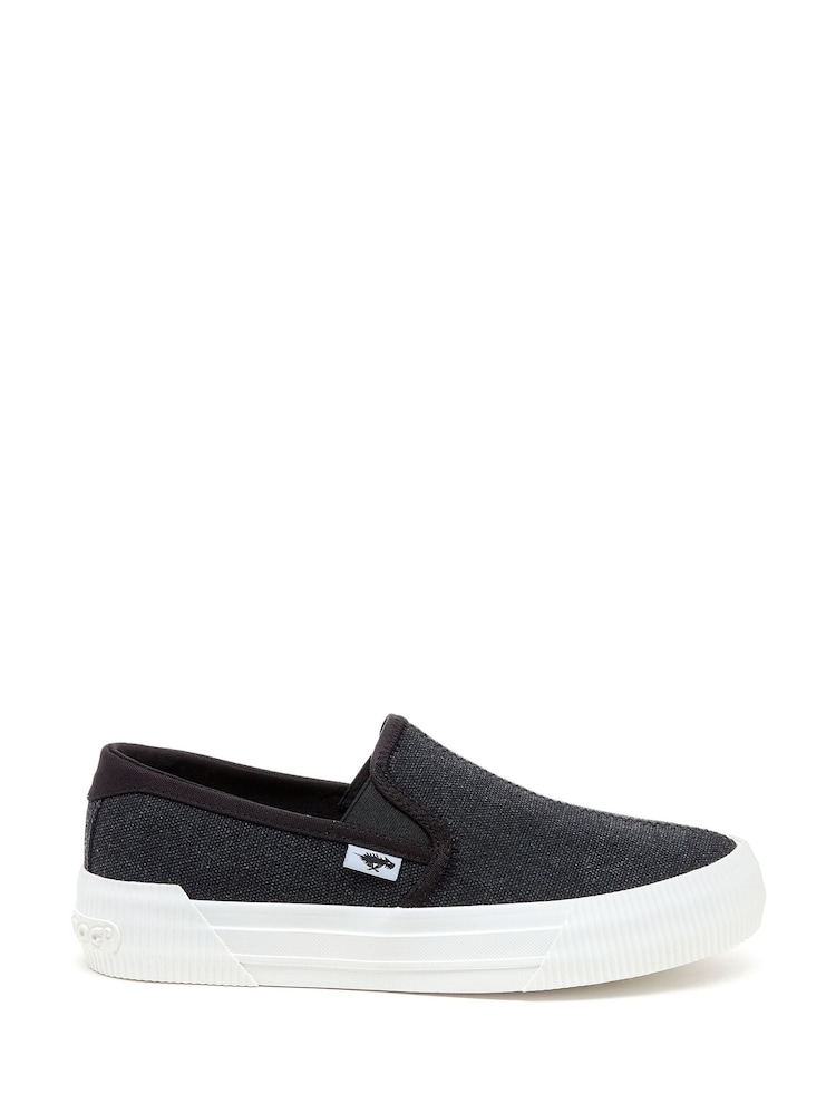 Rocket Dog Cheeryful Orchard Canvas Cotton Black Trainers - Image 2 of 7 Rocket Dog Cheeryful Orchard Canvas Cotton Black Trainers - Image 2 of 7