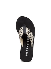 Rocket Dog Animal Leopard Print Crush Leon Fabric Flip Flops - Image 3 of 7