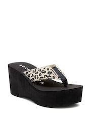 Rocket Dog Animal Leopard Print Crush Leon Fabric Flip Flops - Image 7 of 7