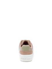 Rocket Dog Natural Cheery Blocked Paris PU Suede/Fishers Trainers - Image 4 of 5
