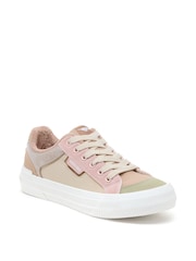 Rocket Dog Natural Cheery Blocked Paris PU Suede/Fishers Trainers - Image 5 of 5