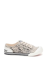 Rocket Dog Jazzin Wales Cotton Black Trainers - Image 1 of 7