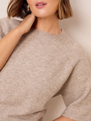 Friends Like These Neutral Curve Knitted Top - Image 4 of 4