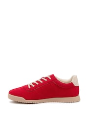 Rocket Dog Red Bertie Pella Fabric Trainers - Image 2 of 6
