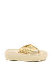 Rocket Dog Natural Sandy Atill Raffia Band Flip Flops - Image 1 of 7