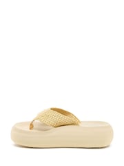 Rocket Dog Natural Sandy Atill Raffia Band Flip Flops - Image 5 of 7