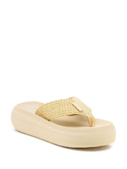 Rocket Dog Natural Sandy Atill Raffia Band Flip Flops - Image 7 of 7