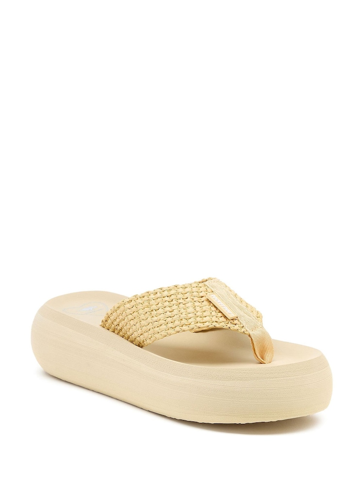 Rocket Dog Natural Sandy Atill Raffia Band Flip Flops - Image 7 of 7