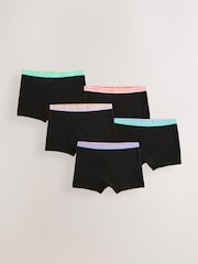 Pink/Lilac Short Briefs 5 Pack (2-16yrs) - Image 1 of 9