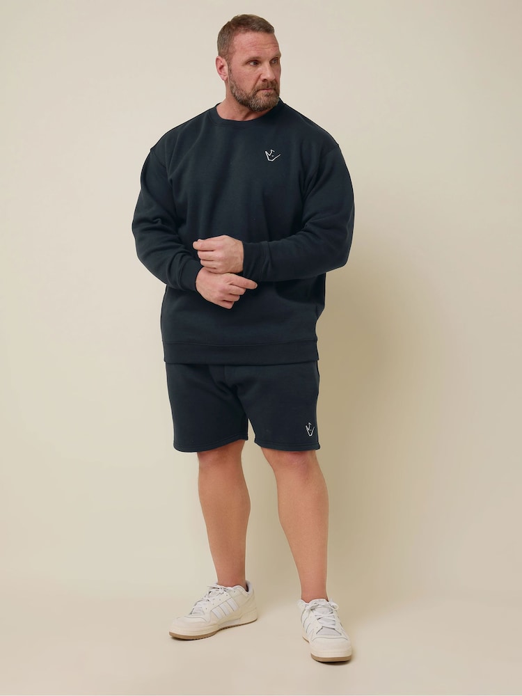 BadRhino Big & Tall Blue IronRhino Logo Crewneck Sweatshirt - Image 1 of 6