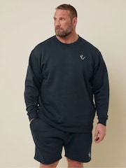 BadRhino Big & Tall Blue IronRhino Logo Crewneck Sweatshirt - Image 2 of 6