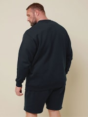 BadRhino Big & Tall Blue IronRhino Logo Crewneck Sweatshirt - Image 4 of 6
