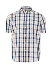 BadRhino Big & Tall Blue 100% Cotton Check Shirt - Image 6 of 7