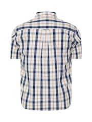 BadRhino Big & Tall Blue 100% Cotton Check Shirt - Image 7 of 7