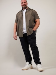 BadRhino Big & Tall Brown Gingham 100% Cotton Check Shirt - Image 2 of 7