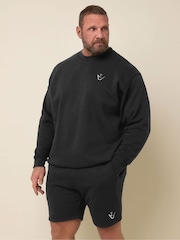 BadRhino Big & Tall Black IronRhino Logo Shorts - Image 1 of 6