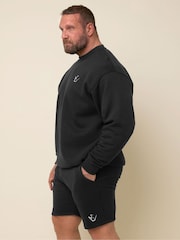 BadRhino Big & Tall Black IronRhino Logo Shorts - Image 2 of 6