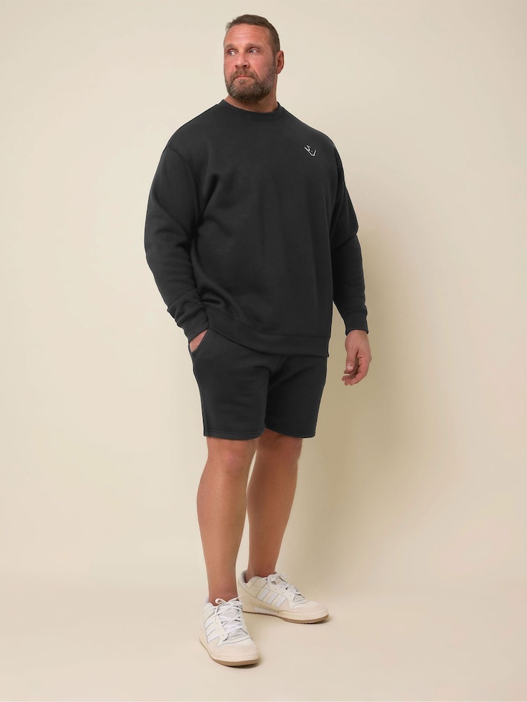 BadRhino Big & Tall Black IronRhino Logo Shorts - Image 4 of 6