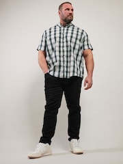 BadRhino Big & Tall Black 100% Cotton Check Shirt - Image 2 of 7