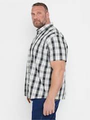 BadRhino Big & Tall Black 100% Cotton Check Shirt - Image 4 of 7