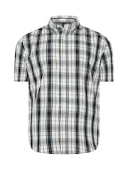 BadRhino Big & Tall Black 100% Cotton Check Shirt - Image 6 of 7
