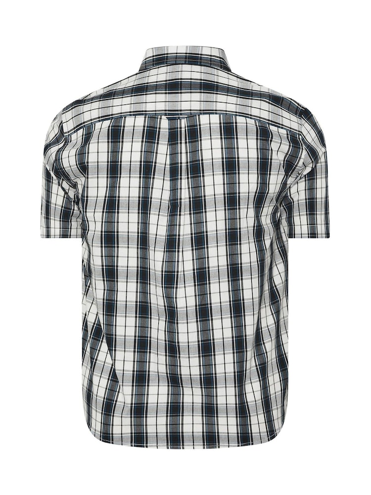 BadRhino Big & Tall Black 100% Cotton Check Shirt - Image 7 of 7
