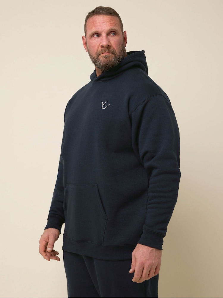 BadRhino Big & Tall Blue IronRhino Logo Pullover Hoodie - Image 2 of 7