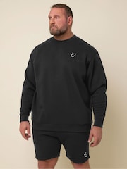 BadRhino Big & Tall Black IronRhino Logo Crewneck Sweatshirt - Image 2 of 6