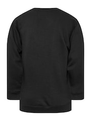 BadRhino Big & Tall Black IronRhino Logo Crewneck Sweatshirt - Image 6 of 6