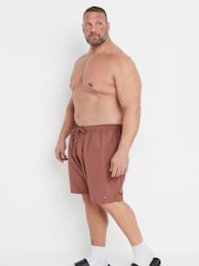 BadRhino Big & Tall Brown Plain Swim Shorts - Image 3 of 3