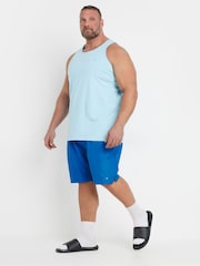 BadRhino Big & Tall Blue Plain Swim Shorts - Image 3 of 6