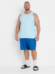 BadRhino Big & Tall Blue Plain Swim Shorts - Image 4 of 6